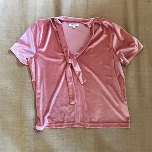 Madewell Velvet Top